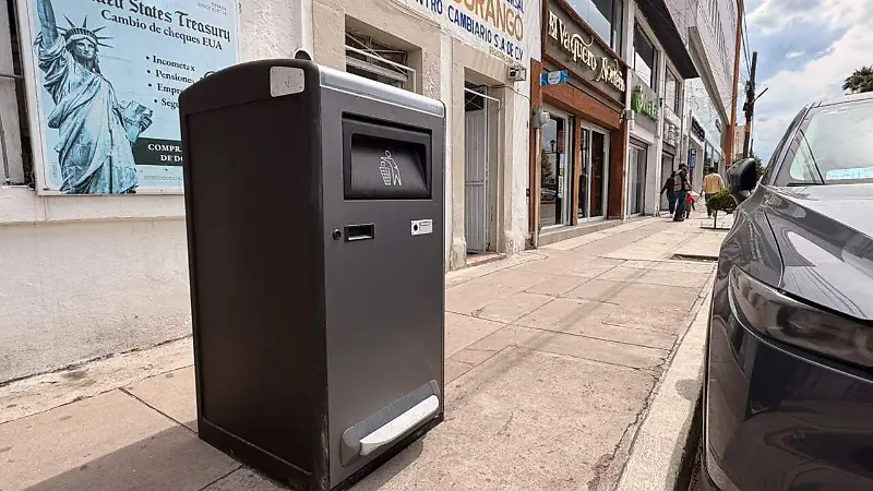Nuevos botes de basura electrónicos en la ciudad de Durango